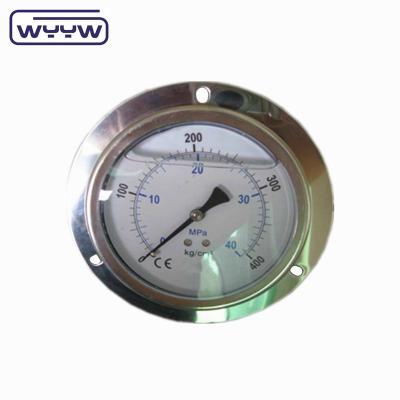 China Precision Brass Bourdon Tube Gas Pressure Manometer Gauge Customized Range Measurement Tool for sale