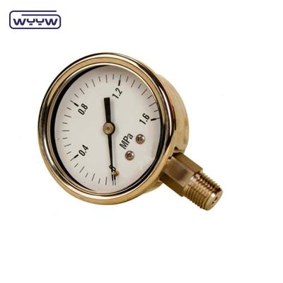 China Stainless Steel Pressure Gauge Pressure 0 .. 1000 Bar Oil Filling Unavailable for sale