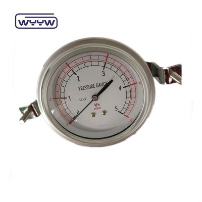 China Stainless Steel Mbar Pressure Gauge 2.5% Accuracy For Industrial Applications Te koop