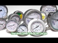 60mm bourdon tube pressure gauge no oil oxygen pressure gauge meter