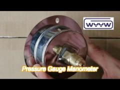 high quality hydraulic en837-1 pressure gauge with front flange