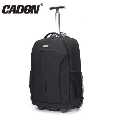 China CADeN P6 Wholesale Custom Large Capacity Camera Trolley Waterproof Shockproof Detachable DSLR/SLR Mirrorless Camera Backpack with Tripod Stand for sale