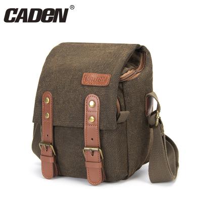 China CADeN N1-2 Logo Camera DSLR/SLR Mirrorless Men Professional Custom Waterproof Portable Canvas Camera Video Sling Shoulder Bag for sale