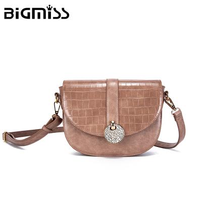 China Fashion T9 Bigmiss Purse Color Luxury PU Leather OEM Elegant Custom Cross Body Ladies Shoulder Bag Women Half Moon Bag Handbags for sale