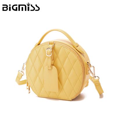 China Fashion T12 Bigmiss Fashion Luxury Custom Color OEM Purse Cross Body Elegant Ladies Shoulder Purse Round Hand Sling Bags for sale