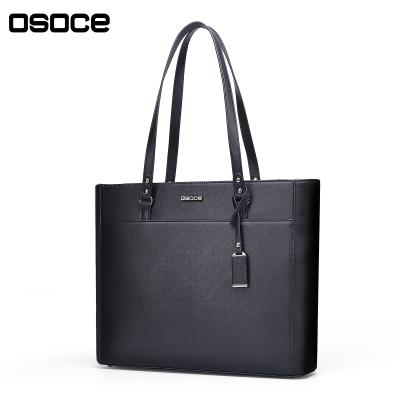 China OSOCE Fashion T1 Large Capacity Custom Logo Color Waterproof Women's Handbag Leather Tote Bag For Women Ladies for sale