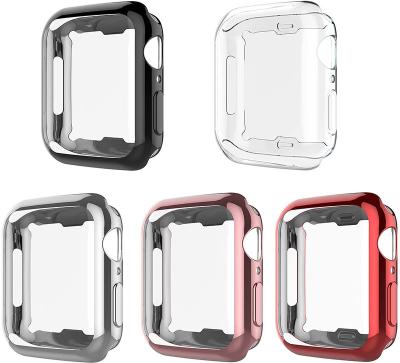 China RYB 41mm 45mm Shockproof Case For Apple Watch Series 7 Global TPU Protective Bumper Cover Soft Case For Apple Watch for sale