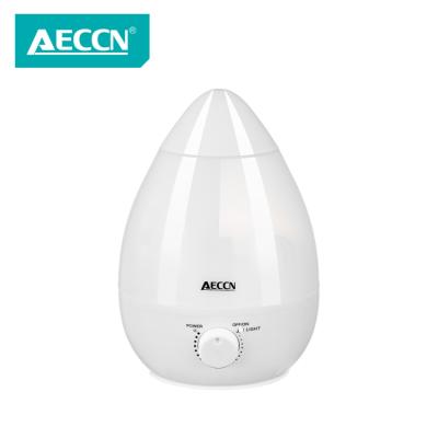 China Best Selling 2.3L LED Car Light Blue White Color Air Ultrasonic Humidifier For Baby Room for sale