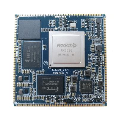 China High Performance RK3399 Core Board Development Board Mali-T860 55mm*55mm*1.0mm for sale