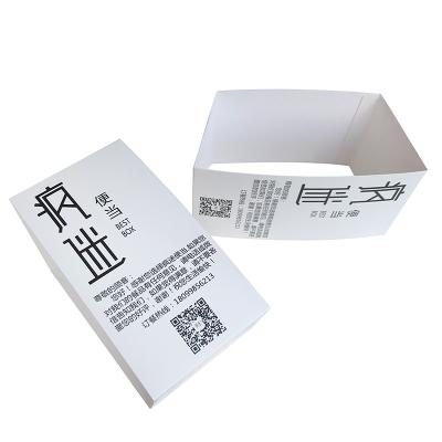 China Aseptic Disposable White Cardboard Box Coated Takeaway Packaging Box Bento Sushi Box Customization for sale