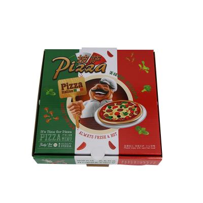 China Custom Recyclable Boxes 33x33 Logo Wholesale Corrugated Printing Machine Price Cheap Round Manufacturers Supply Biodegradable Pizza Box for sale