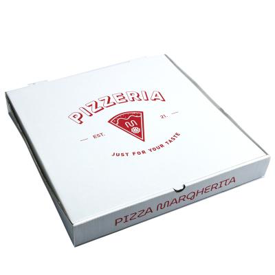 China Custom Recyclable Boxes Logo Wholesale Corrugated Price Cheap Round Cardboard Supply 12 Inch 16 White Printer Supplier Pizza Box for sale