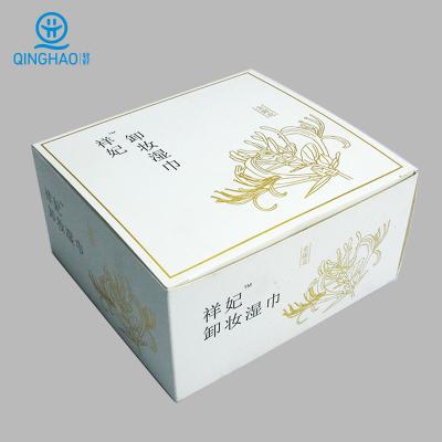 China Recyclable Wood Tissue Boxes Luxury Holder Cover Leather Packaging Clear White Cardboard Makeup Remover Box Cute Custom for sale