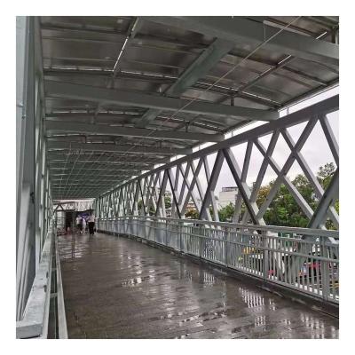 China Frame Piece Modern Design Construction Steel Structure Building Pedestrian Bridge for sale