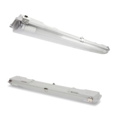 China Natural White Warehouse Light 2 Tubes 1.5M LED Tri Proof Garage Shop Light Fixture for sale