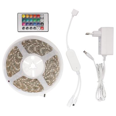 China Theme Park 5 Meter 24 Head High Quality RGB Controller 5050SMD LED Wireless Flexible Strip Lights for sale