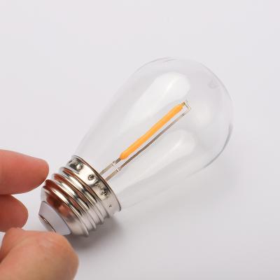 China Long Life Energy Saving Led Light Bulbs 2200K Warm White Fits For Patio Outdoor Garden S14 Led Bulb Lights for sale