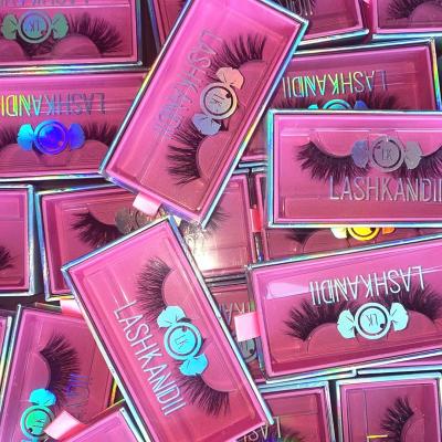 China Long Sale Whole Natural 25mm Mink Eyelash Fluffy Reusable Handmade False Mink Strip Eyelash Packaging Box Empty for sale