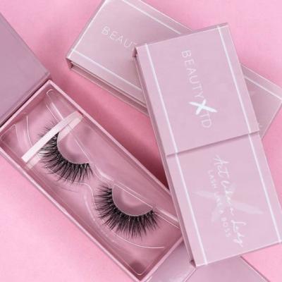 China Mink Eyelashes Bulk Natural Handmade Long False Eyelashes Empty Eyelash Packaging Box for sale