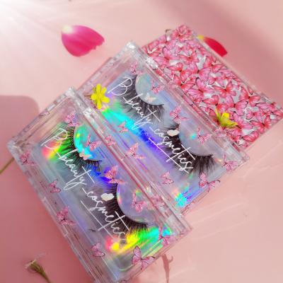 China Natural Long Full Strip Lashes Eyelash Wholesaler Customized Boxes Mini Suitcase for sale