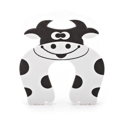 China Who respects the environment; shockproof ; impactproof MM-BSP011 baby safety door stopper cute cow type door stops finger pinch colorful guard for sale