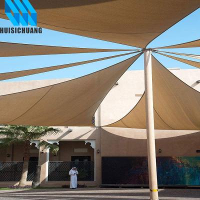 China Public Area Waterproof Shade Sails Outdoor Height Sun Shade Sail Main Shade Sail for sale