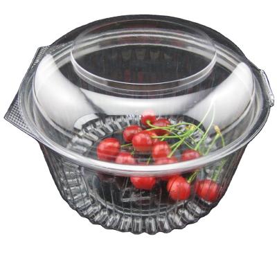 China Disposable Kitchen Round Disposable Plastic Bowl Plastic Transparent Salad Bowl for sale