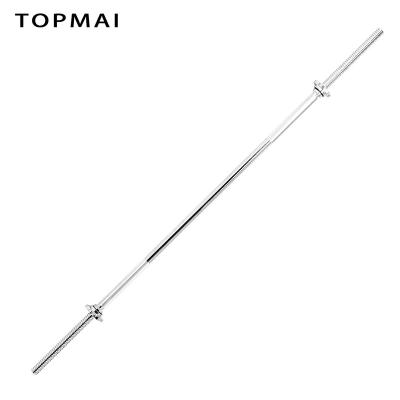 China Universal Health & Fitness 60 Inches Threaded Chrome Barbell Bar With Ring Collars for sale