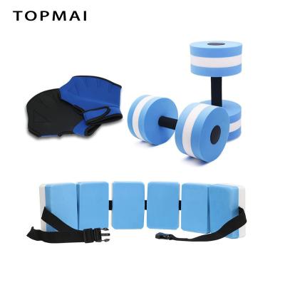 China 5 Piece Universal Water Aerobics Fitness Set Swimming Pool Exercise Equipment Foam Water Dumbbell for sale