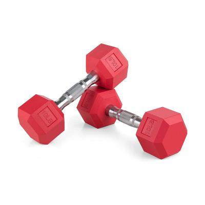 China Universal Sport Goods Quality Colored Weightlifting Grip Wrapped Dumbbells For Gyms for sale