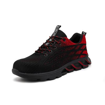 China Fashion Trend Sneakers Lightweight Breathable Running Anti-slip Anti-sting Work Safety Shoes Industrial Protective Men for sale