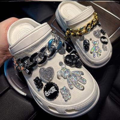 China Shoe Buckle In Stock Hot Selling Children Croc Shoes Accessory For Wholesale for sale