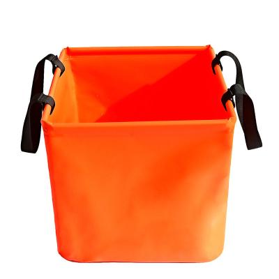 China Large Capacity Bag Folding Outdoor Camping Hike Traveling Waterproof Bucket With Lid Storage Box for sale