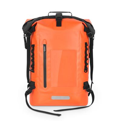 China Outdoor Camping Hiking Traveling Custom Design 25L PVC Dry Storage Bag Fleece Bike Silicon Waterproof Beach Bag for sale