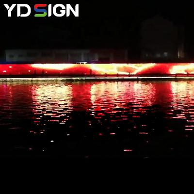 China Outdoor Led Large Screen Media Facade Visual Led Transparent Wall Screen for sale