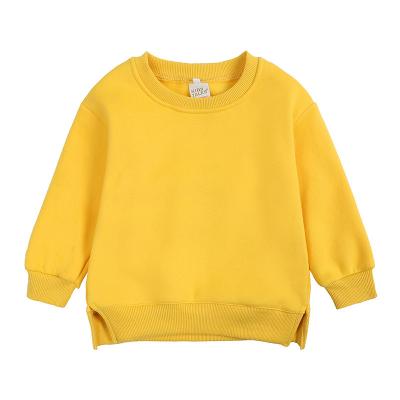 China Hot Sale Cotton Long Sleeve Kid Clothing For Winter Factory Wholesale Custom Crewneck Pull Over Cotton Sweatshirt For Kids for sale