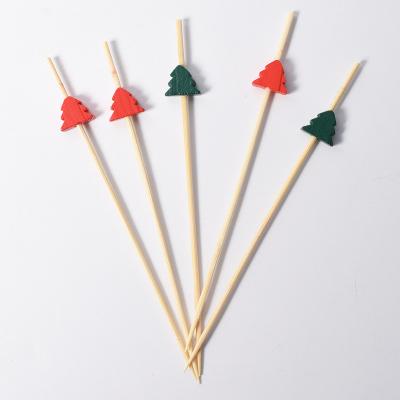 China 9cm12cm Long Disposable Cocktail Picks Pine Bamboo Picks for sale