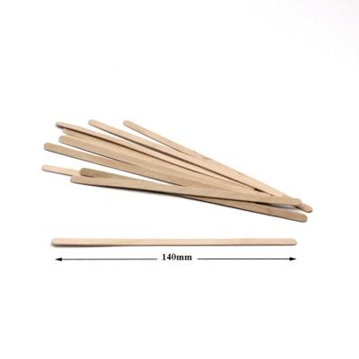 China Wooden Stick Coffee Stick 178mm Viable Sugar Flat Wooden Stirrer for sale