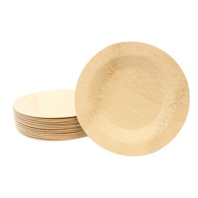 China Hot Sale Disposable 100% Natural Palm Leaf Decorative Areca Wood Dishes Tray for sale