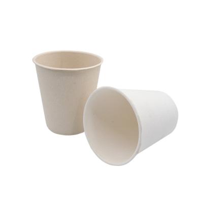 China Disposable Biodergradable Sugar Cane Pulp Bagasse Cups for sale