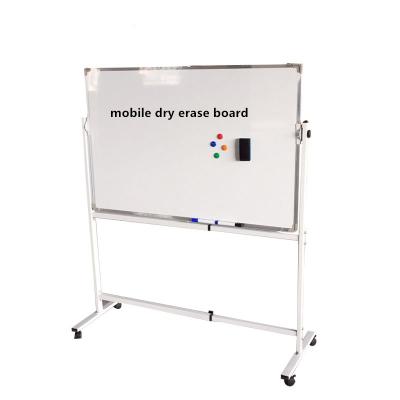 China Adjustable High Quality Mobile Dry Erase Board With Wheels For Classroom And School for sale