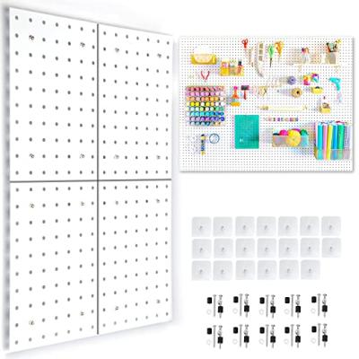 China Deploying Custom Merchandise Hardware Store Pegboard Display Panel Pegboard Tool Display Metal Garage Pegboard for sale