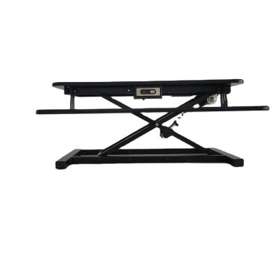 China Movable Riser Sit Stand Desk Adjustable Height Adjustable Desktop Converter Sit Stand Desk Max 30kg (Height) for sale