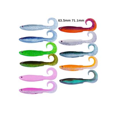 China New Saltwater Fish Soft Lure Swimming Mullet Pike Bass Tackle Baits Saltwater Fishing Lures Small Real Fish Capuchin for sale