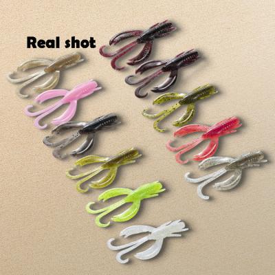 China Prawn Lure Bass Trout Tuna Pike Fish Bait Artificial Soft Plastic Shrimp Lure Cannonball Shrimp for sale