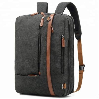 China Waterproof 17.3 Inch Messenger Bag Shoulder Backpack Business Bag Laptop Case Convertible Briefcase Rucksack for sale