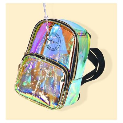 China Waterproof Travel Jelly Kid Backpack Outdoor Lokass Mini Pvc Transparent Backpack Fashion Colorful Clear Design Child Waterproof Bag for sale