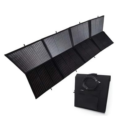 China Solar Power System Slim Film Solar Panel Package Travel Folding Flexible Chinese Portable Bag 300w With Charger for sale