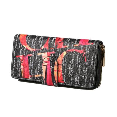 China Cheap Custom Lady Anti Theft Wallets long zipper classic multifunctional wholesale anti-theft high performance mid length for sale