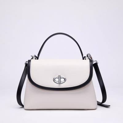 China 2022 fashion luxury real women's microfiber leather handbags real china hot sale ladies brand for sale